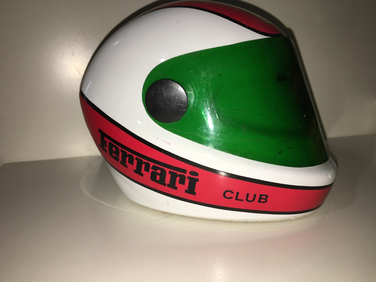 Automobilismo   Gran Premio Ferrari   Soprammobile Pubblicitario   Ceramica   Raro Casco