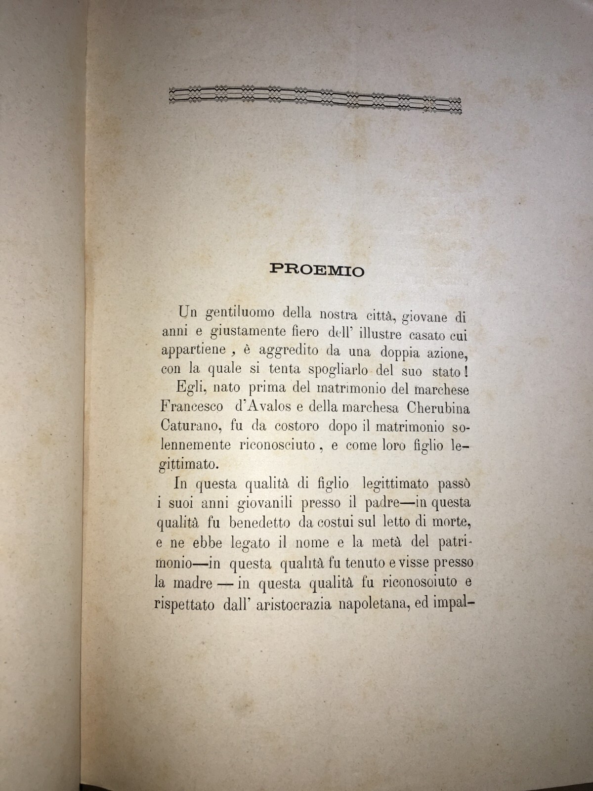Abruzzo, Vasto, Nobiltà Napoletana, Principe d'Avalos, Mirelli, Caturano, Eredità