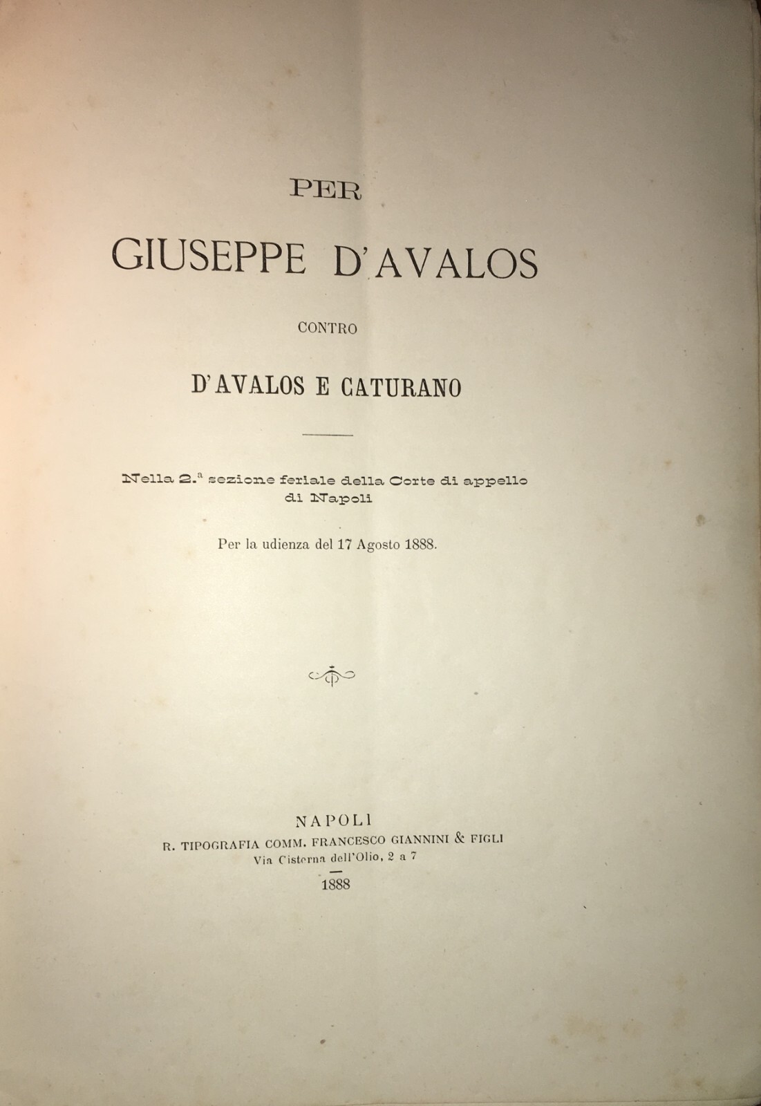 Abruzzo, Vasto, Nobiltà Napoletana, Principe d'Avalos, Mirelli, Caturano, Eredità