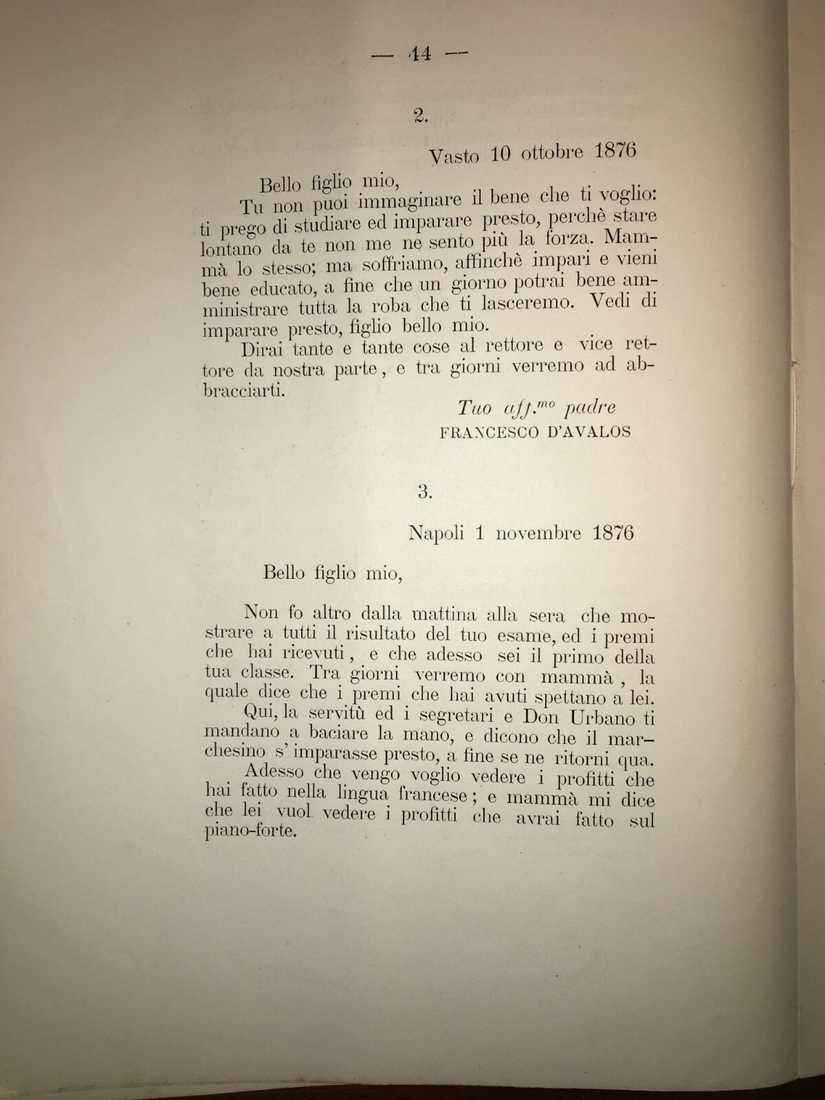 Abruzzo, Vasto, Nobiltà Napoletana, Principe d'Avalos, Mirelli, Caturano, Eredità