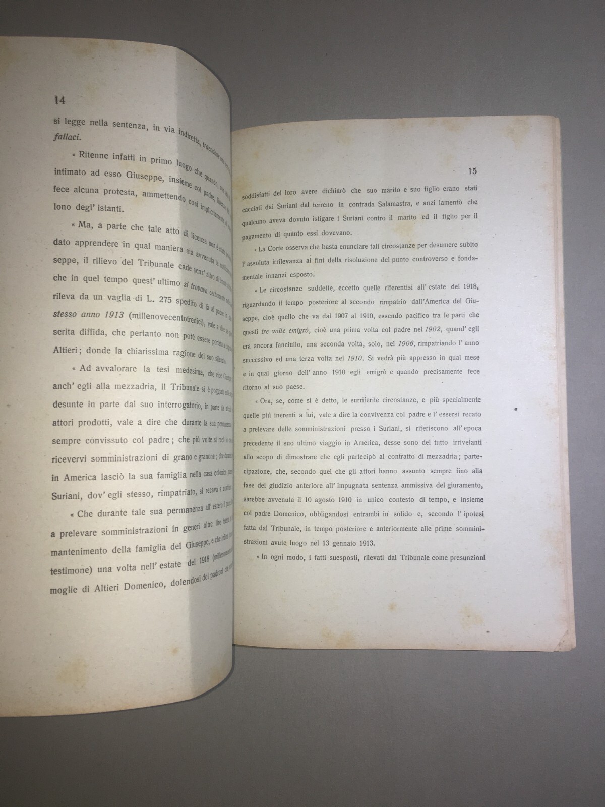 Giuridica, Abruzzo, Vasto, Monteodorisio: Antica Allegazione Altieri Suriani, 1928