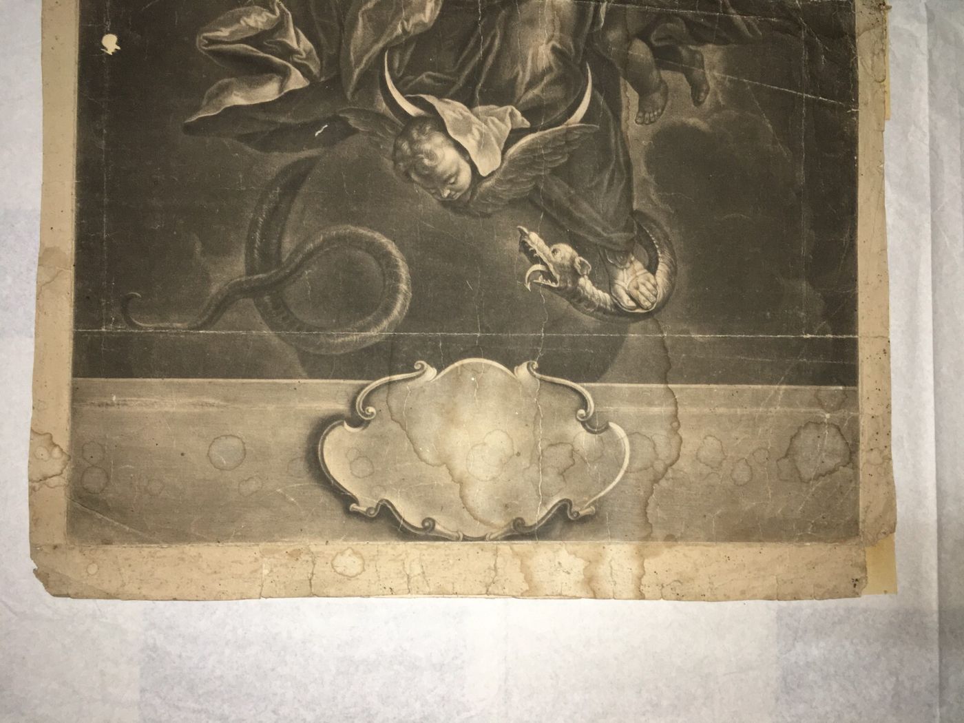 Antica Stampa Popolare Devozionale: Madonna Immacolata