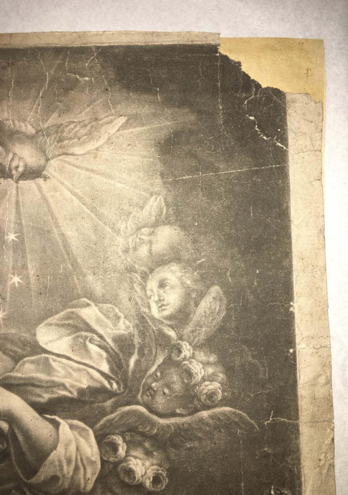 Antica Stampa Popolare Devozionale: Madonna Immacolata
