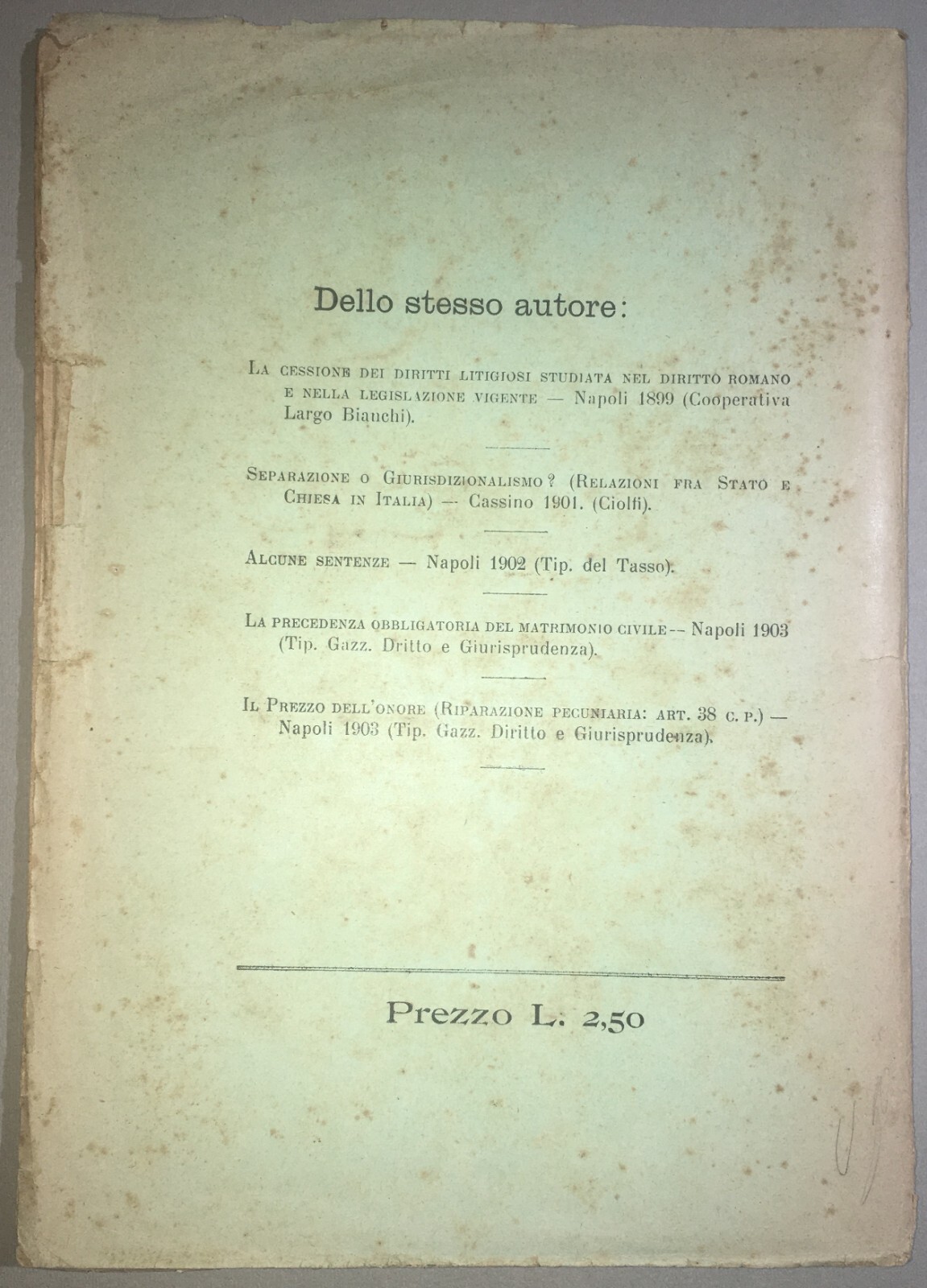 Basilicata, Matera: Giuridica, Legislazione, Fallimenti, Navi. Giudice d'Ambrosio, 1914