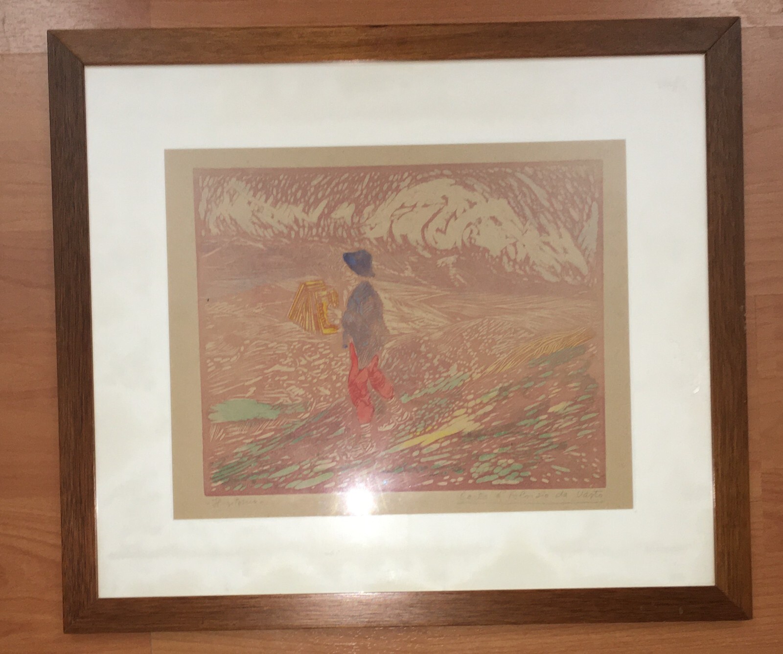 Abruzzo Folklore, Musica, Arte. Artista d'Aloisio Da Vasto, Veduta Folklorica