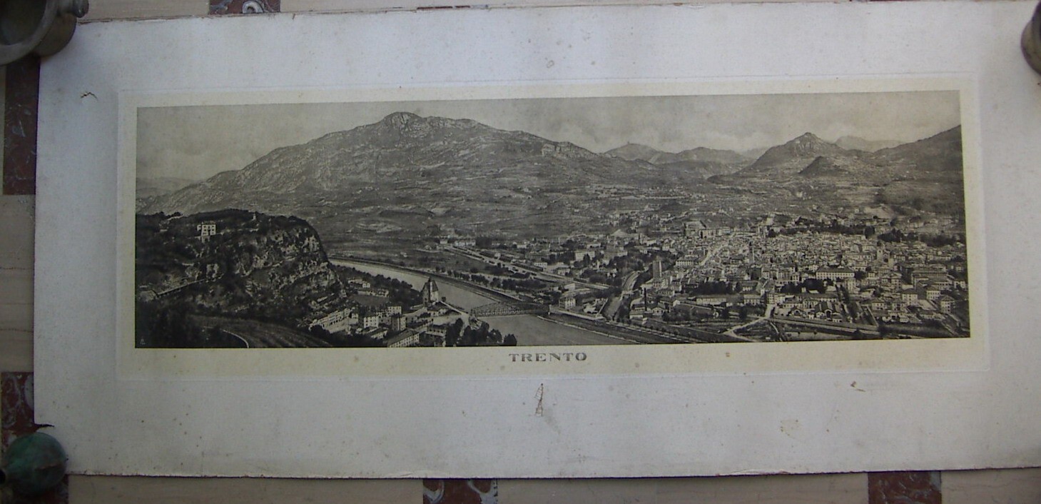 Trento. Grande Veduta Panoramica Fotografica