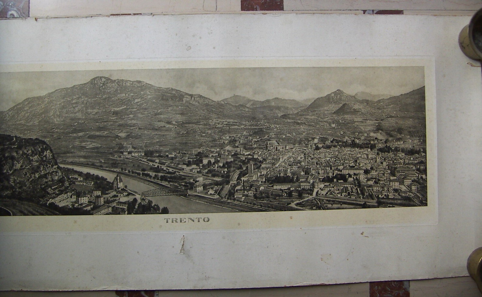 Trento. Grande Veduta Panoramica Fotografica