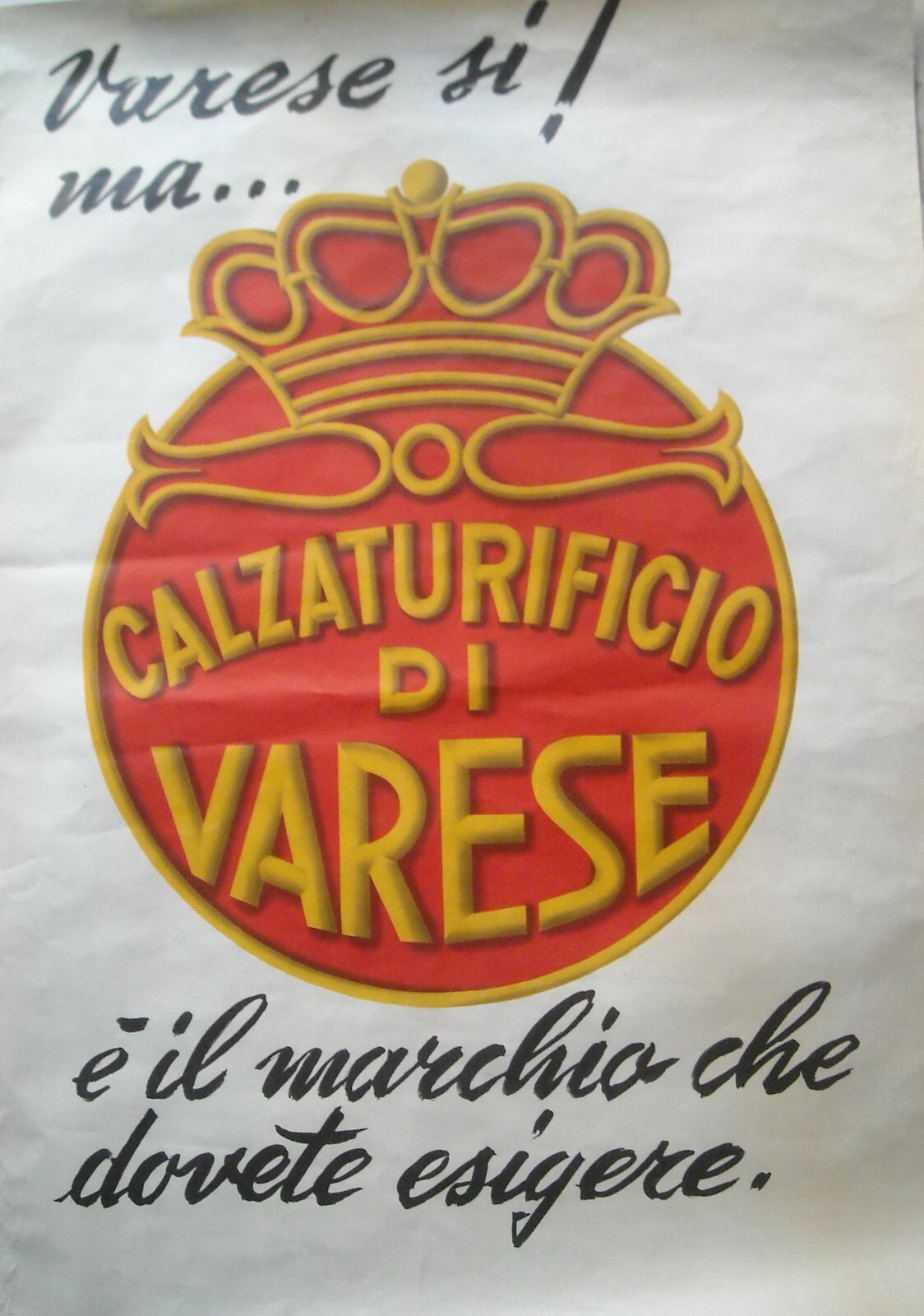 Grande Manifesto Pubblicitario A Colori   Scarpe   Calzature   Grafica Landi   Varese