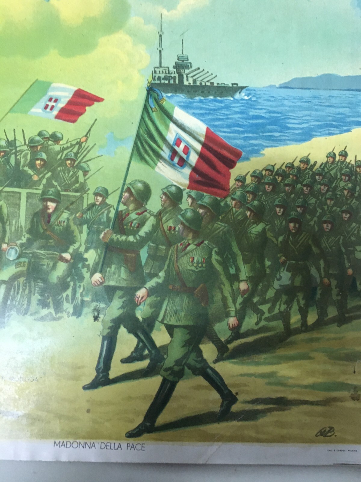 Madonna Della Pace: Militaria Della Grande Guerra Con Soldati E Simboli Patriottici