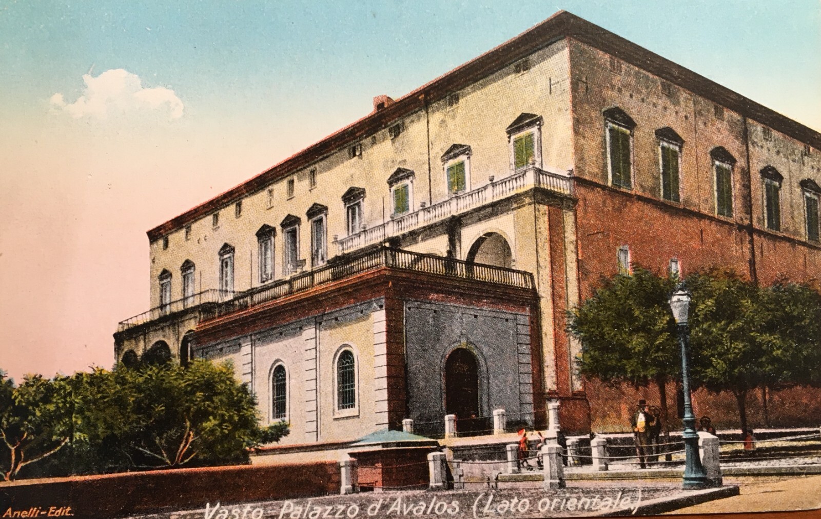 Abruzzo, Vasto: Palazzo d'Avalos, Cartolina A Colori (Edizione Anelli)