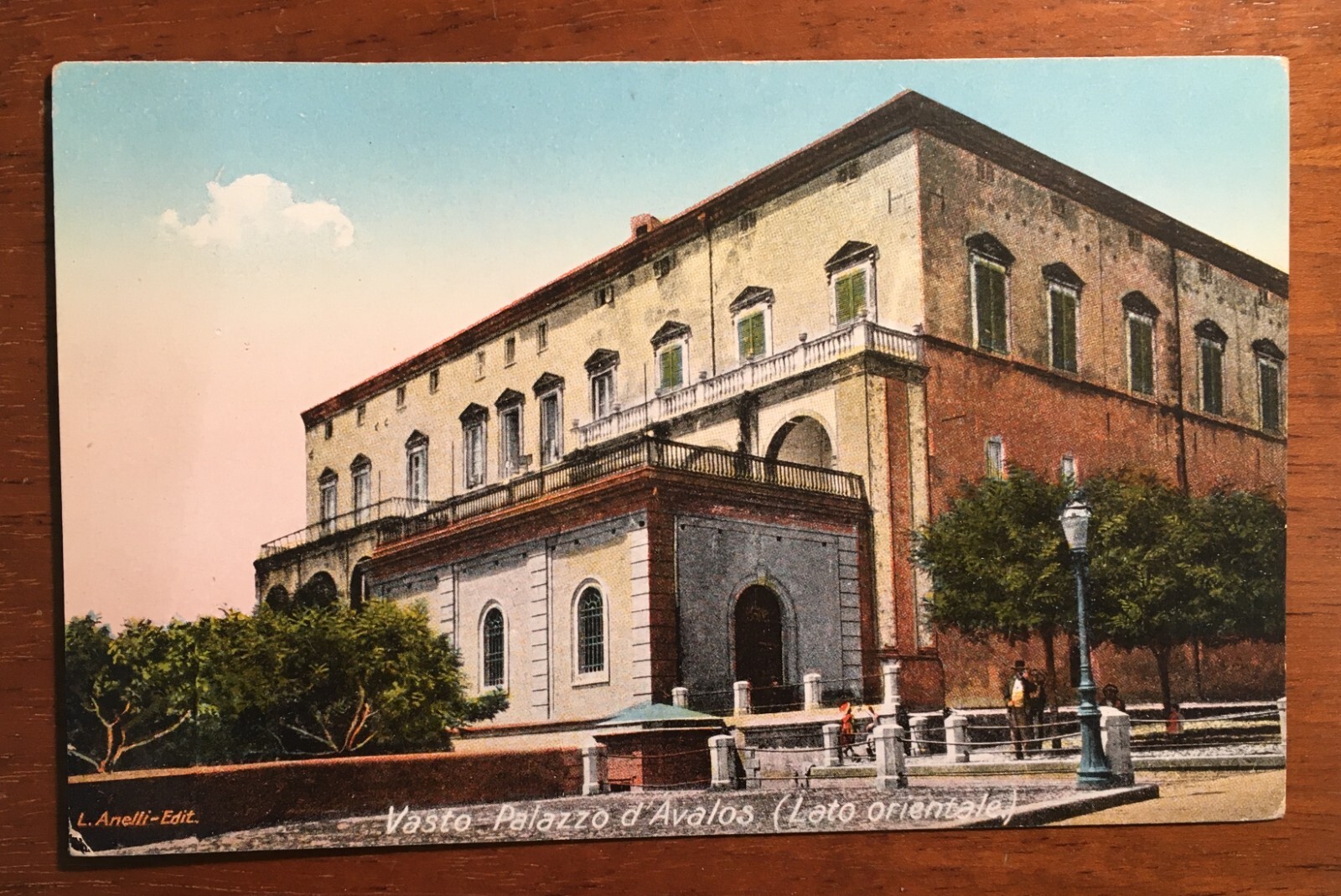 Abruzzo, Vasto: Palazzo d'Avalos, Cartolina A Colori (Edizione Anelli)