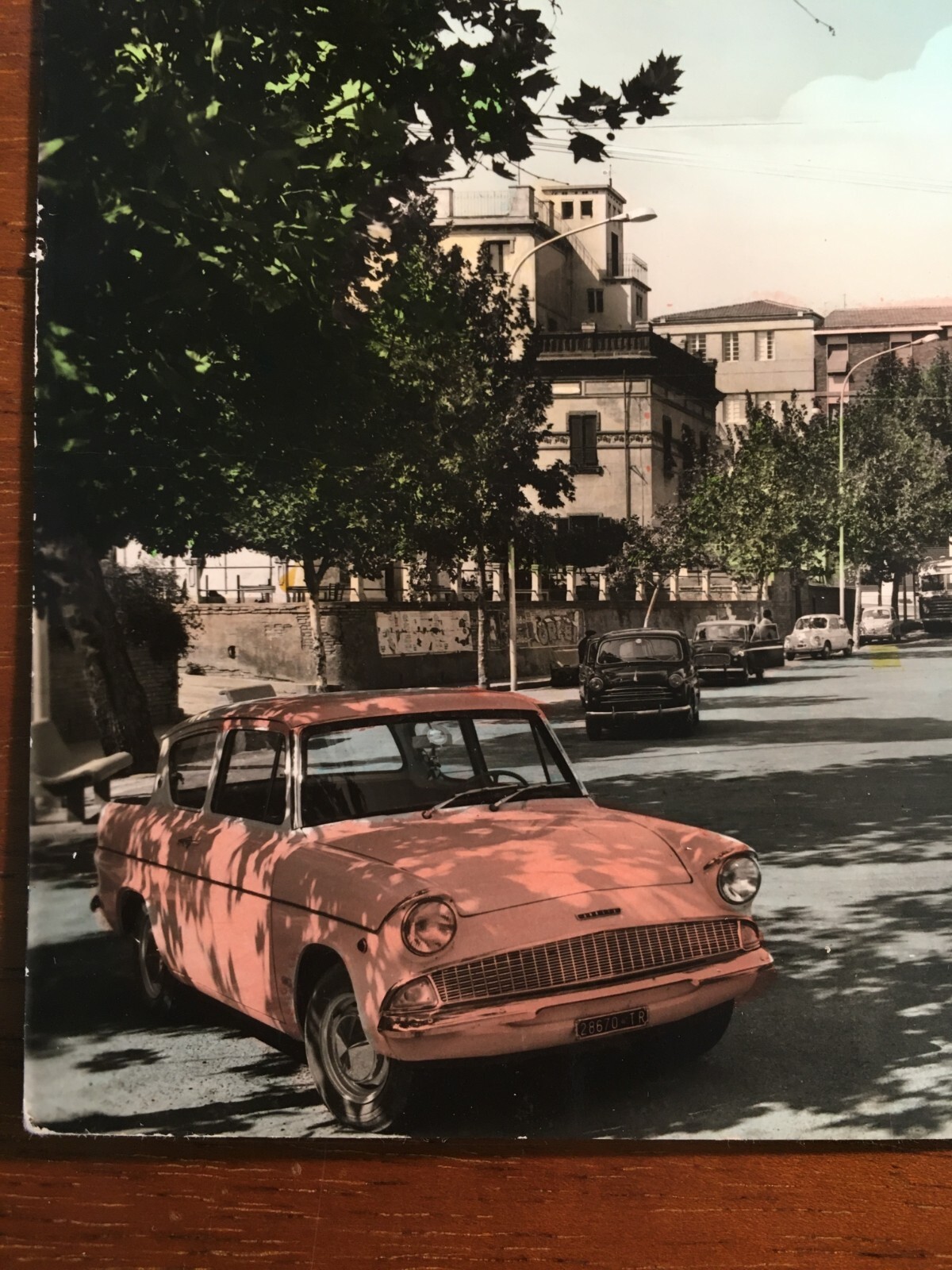 Abruzzo, Vasto: Stazione Ferroviaria Con Automobili d'Epoca (Fiat 600, Ford Anglia)