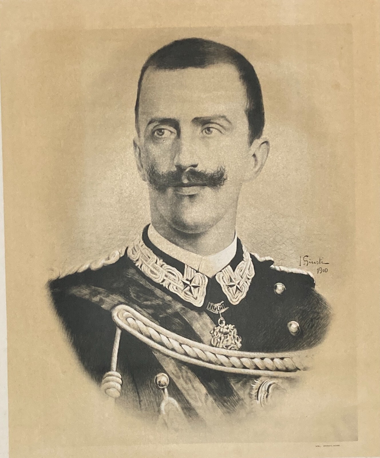 Militaria: Esercito Italiano Savoia Vittorio Emanuele III Artista Giusti Danesi