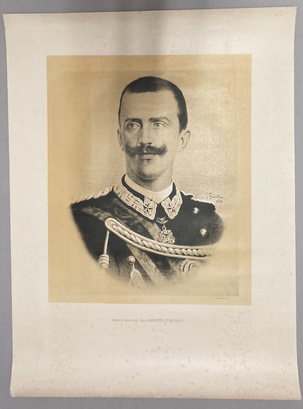 Militaria: Esercito Italiano Savoia Vittorio Emanuele III Artista Giusti Danesi