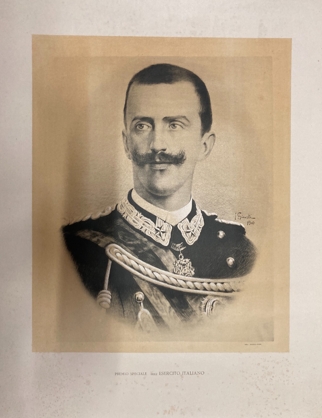 Militaria: Esercito Italiano Savoia Vittorio Emanuele III Artista Giusti Danesi