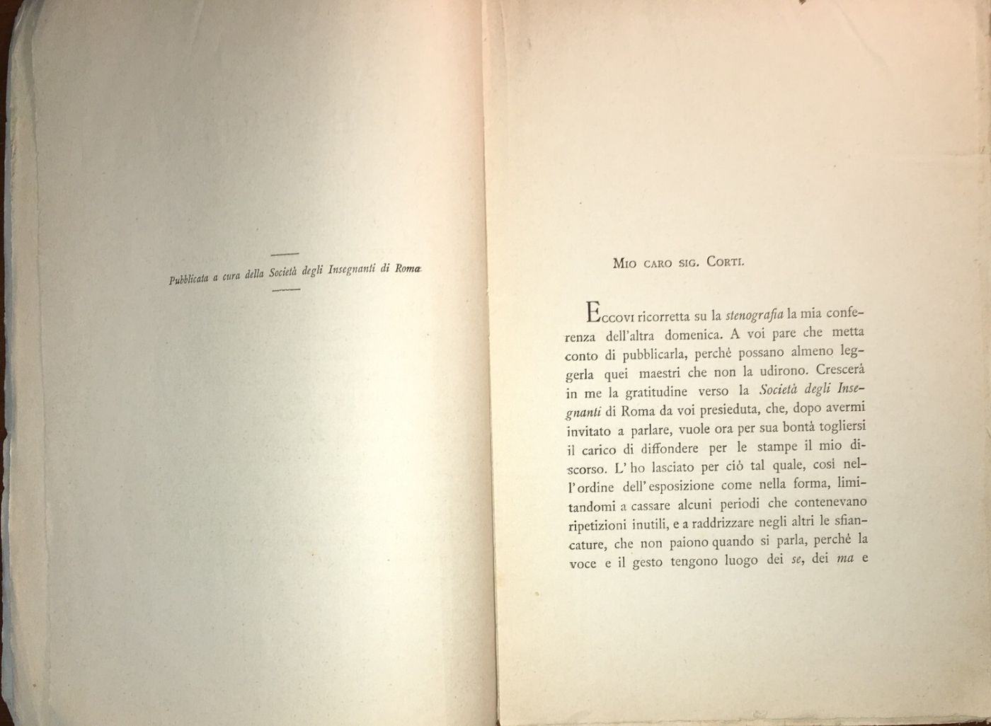 Pedagogia   Scuola Popolare   Labriola   Società Degli Insegnanti   Conferenza   1888