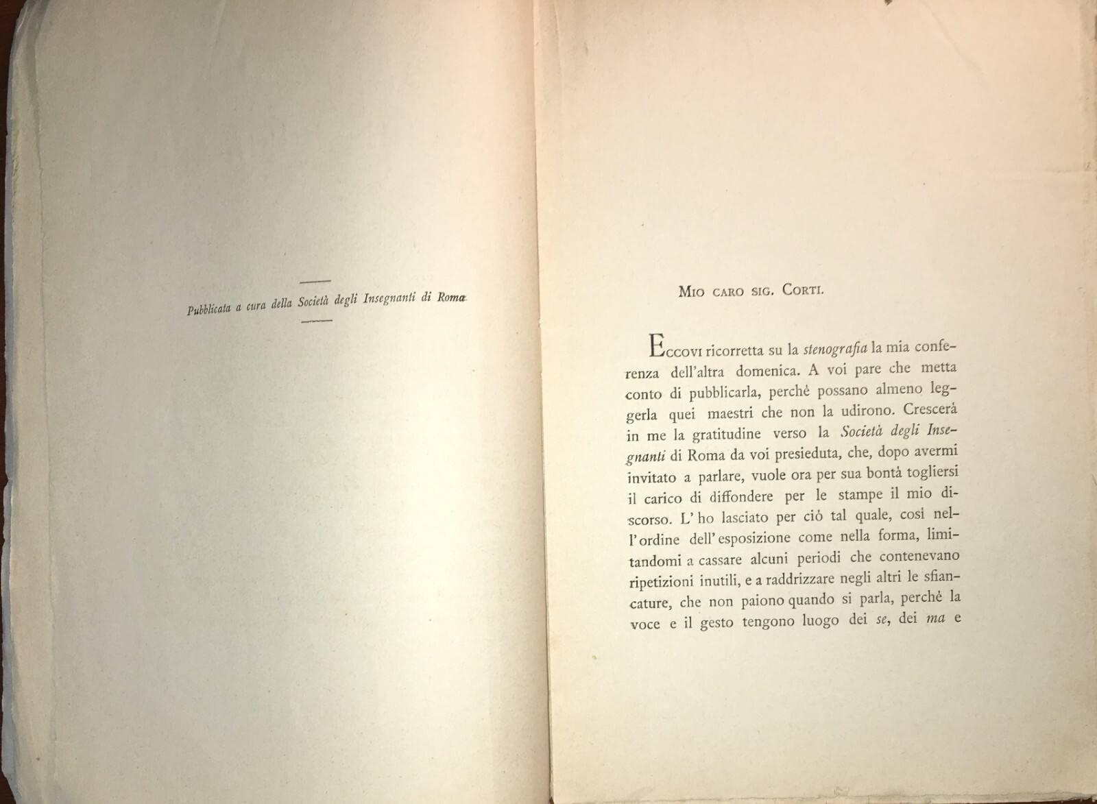 Pedagogia Scuola Popolare Labriola Società Degli Insegnanti Conferenza 1888