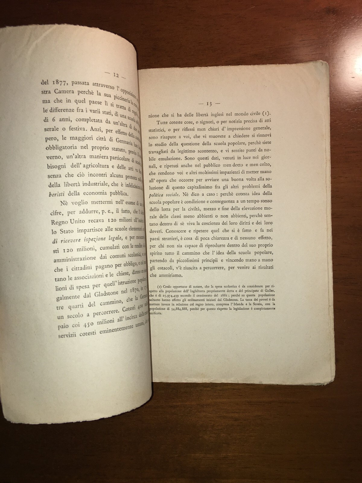 Pedagogia Scuola Popolare Labriola Società Degli Insegnanti Conferenza 1888
