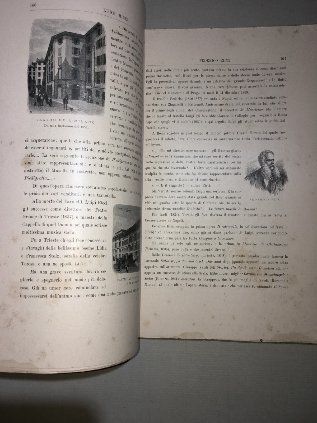 Teatro, Musica, Musicisti: L'Opera Teatrale Italiana   Colombani   Antica Edizione   1900
