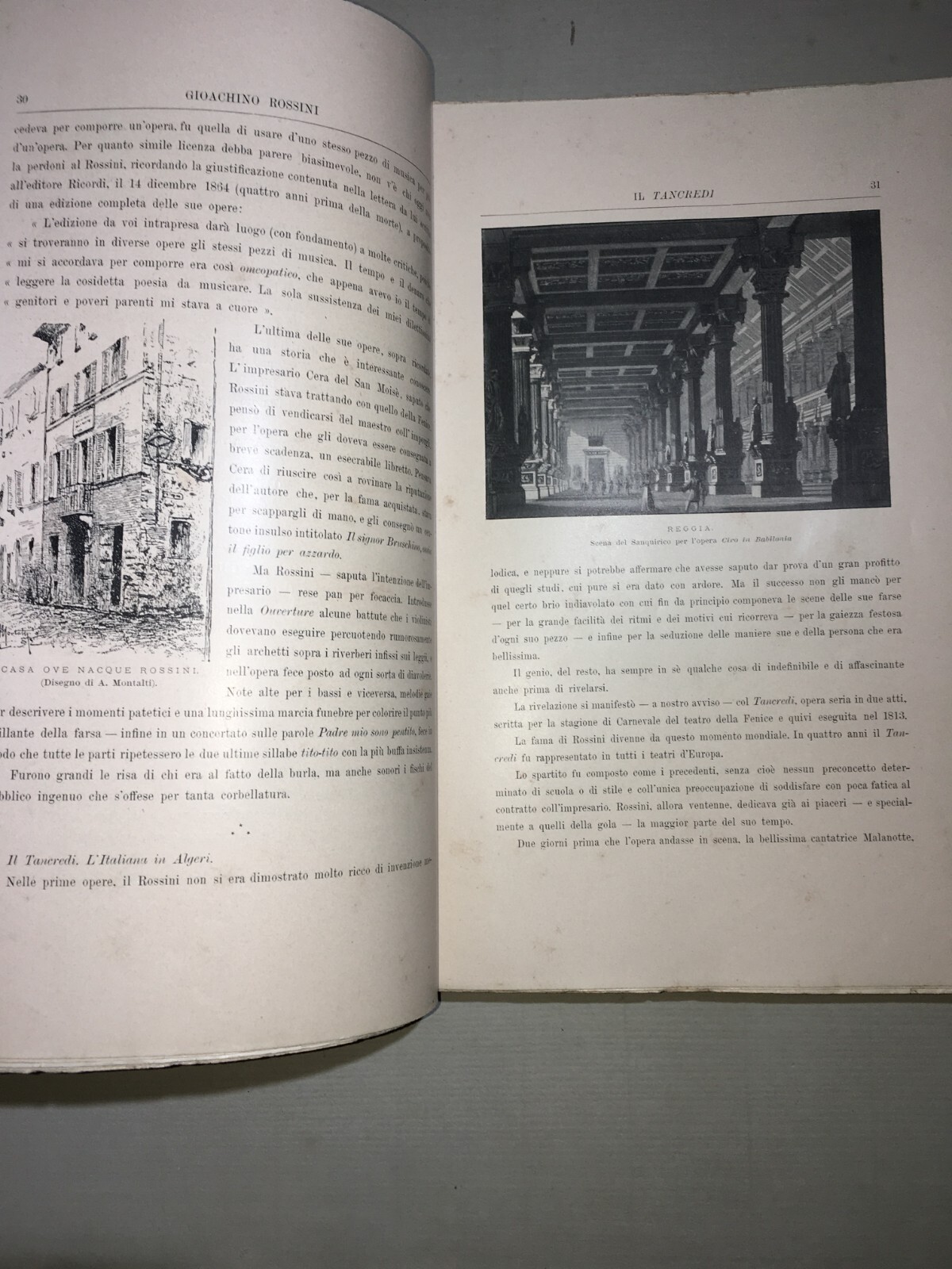 Teatro, Musica, Musicisti: L'Opera Teatrale Italiana   Colombani   Antica Edizione   1900