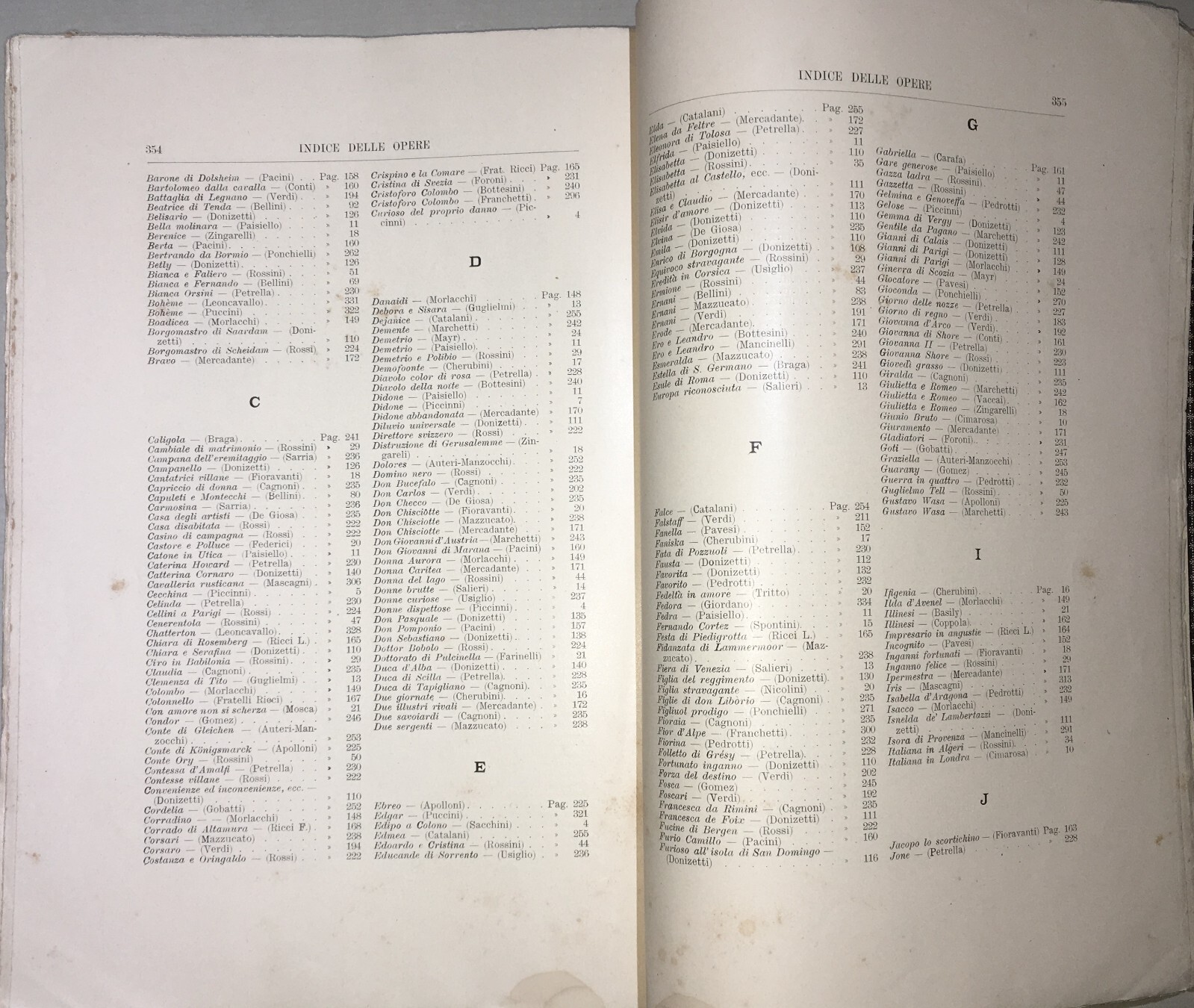 Teatro, Musica, Musicisti: L'Opera Teatrale Italiana   Colombani   Antica Edizione   1900