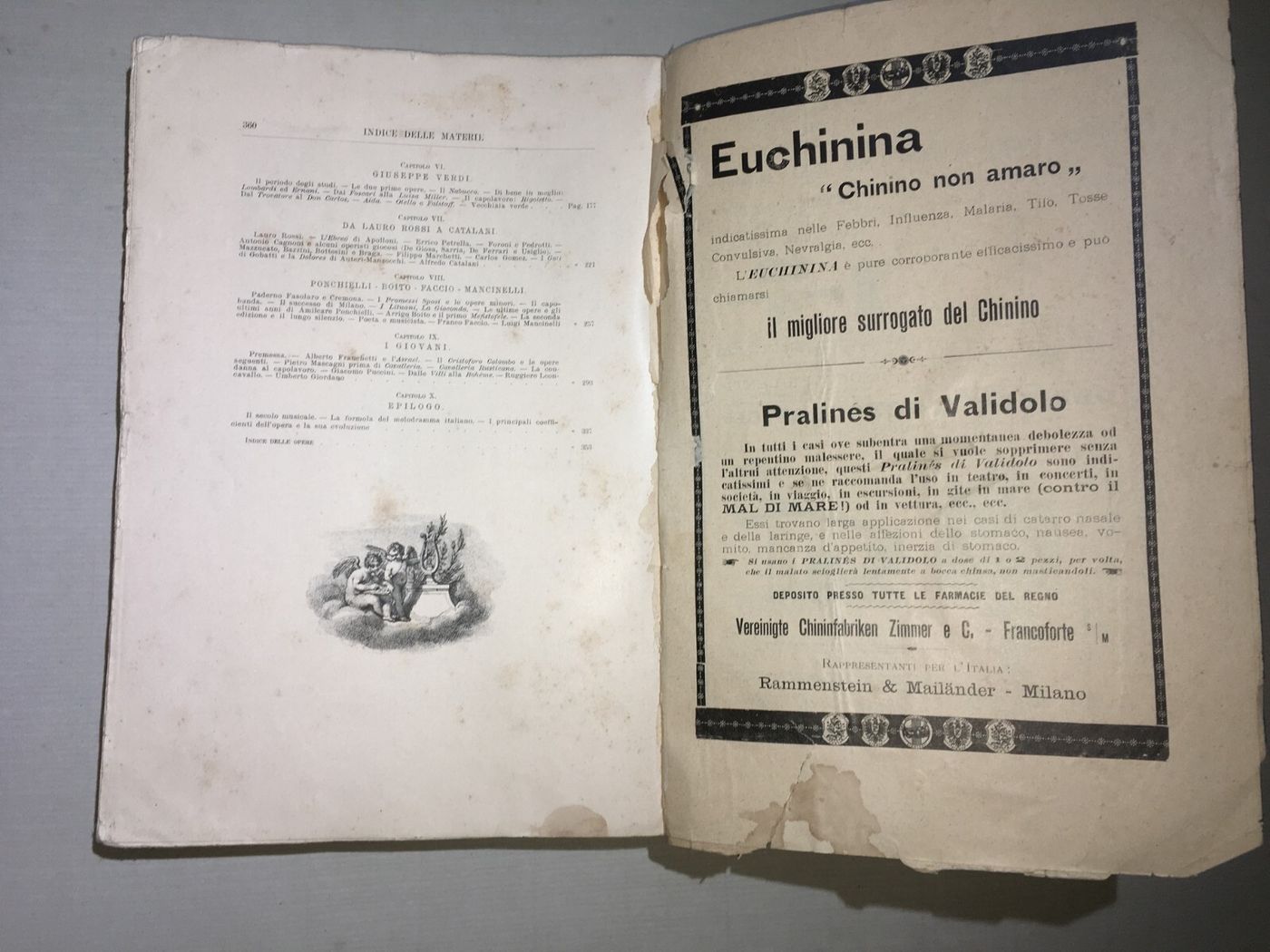 Teatro, Musica, Musicisti: L'Opera Teatrale Italiana   Colombani   Antica Edizione   1900
