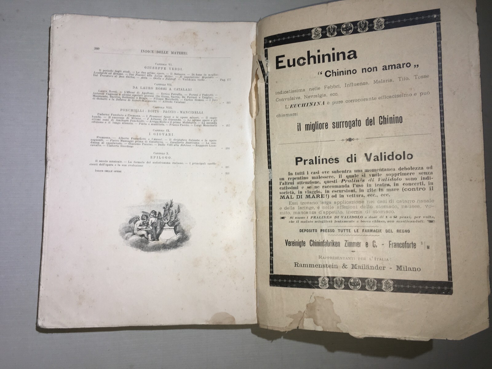 Teatro, Musica, Musicisti: L'Opera Teatrale Italiana   Colombani   Antica Edizione   1900