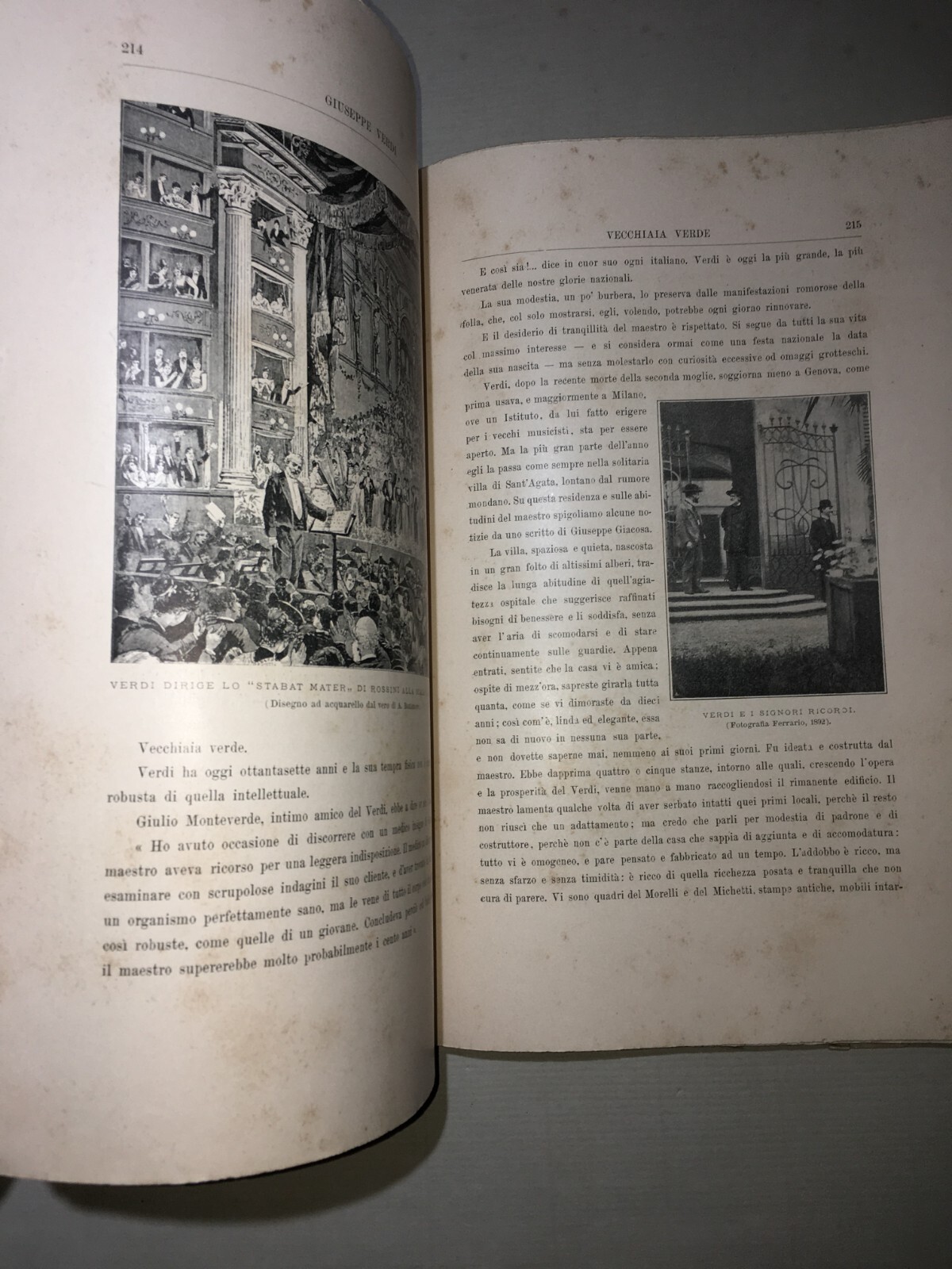 Teatro, Musica, Musicisti: L'Opera Teatrale Italiana   Colombani   Antica Edizione   1900