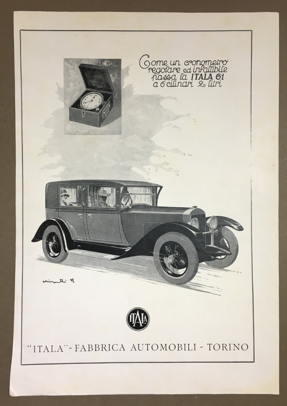 Motori, Auto, Automobili Itala Torino, Godet, Lampade Edison, Krupp, Milani Dentifrici