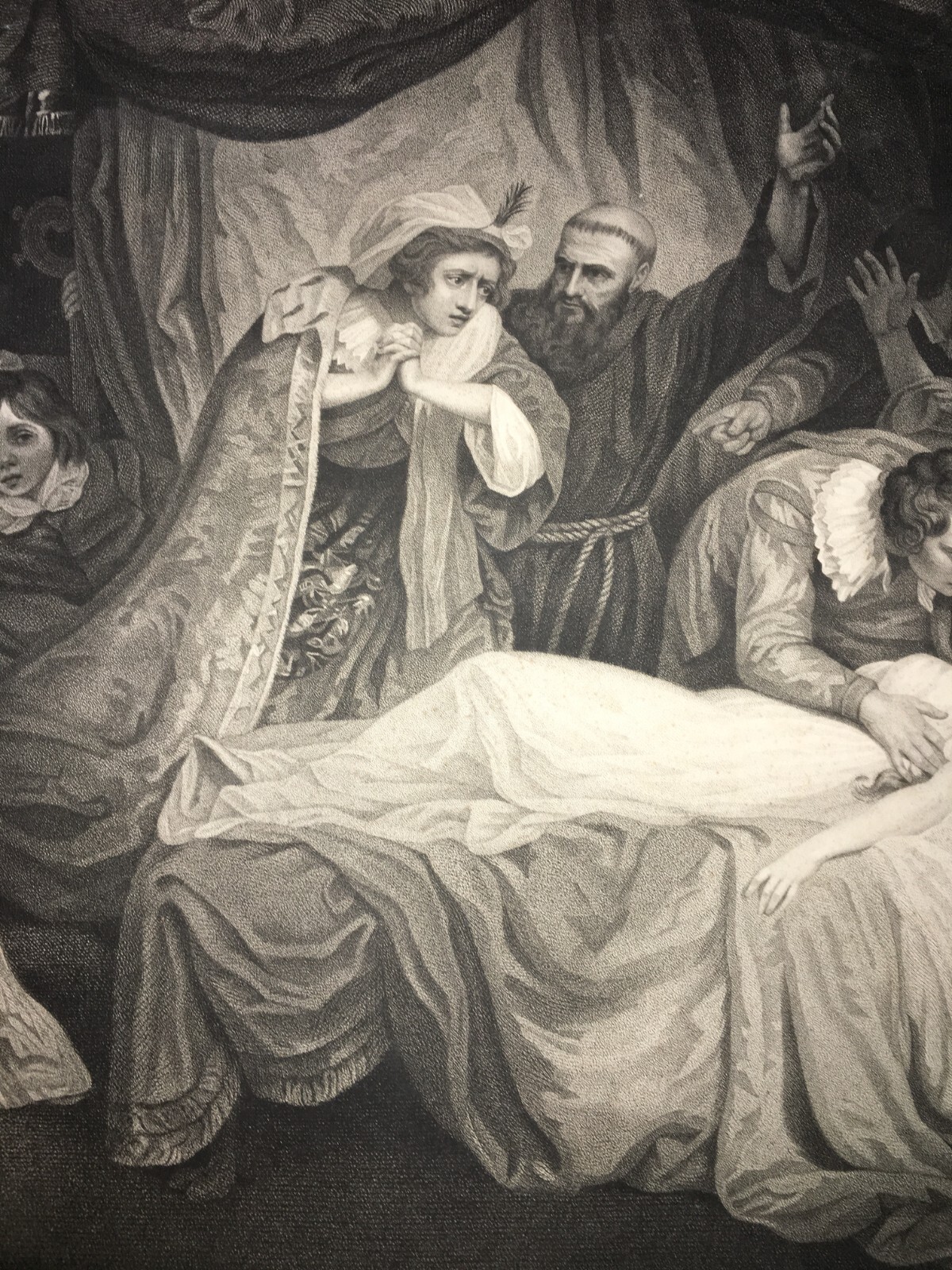 Romeo E Giulietta. Scenografica Veduta. Animata Incisione. Artisti Opie E Facius