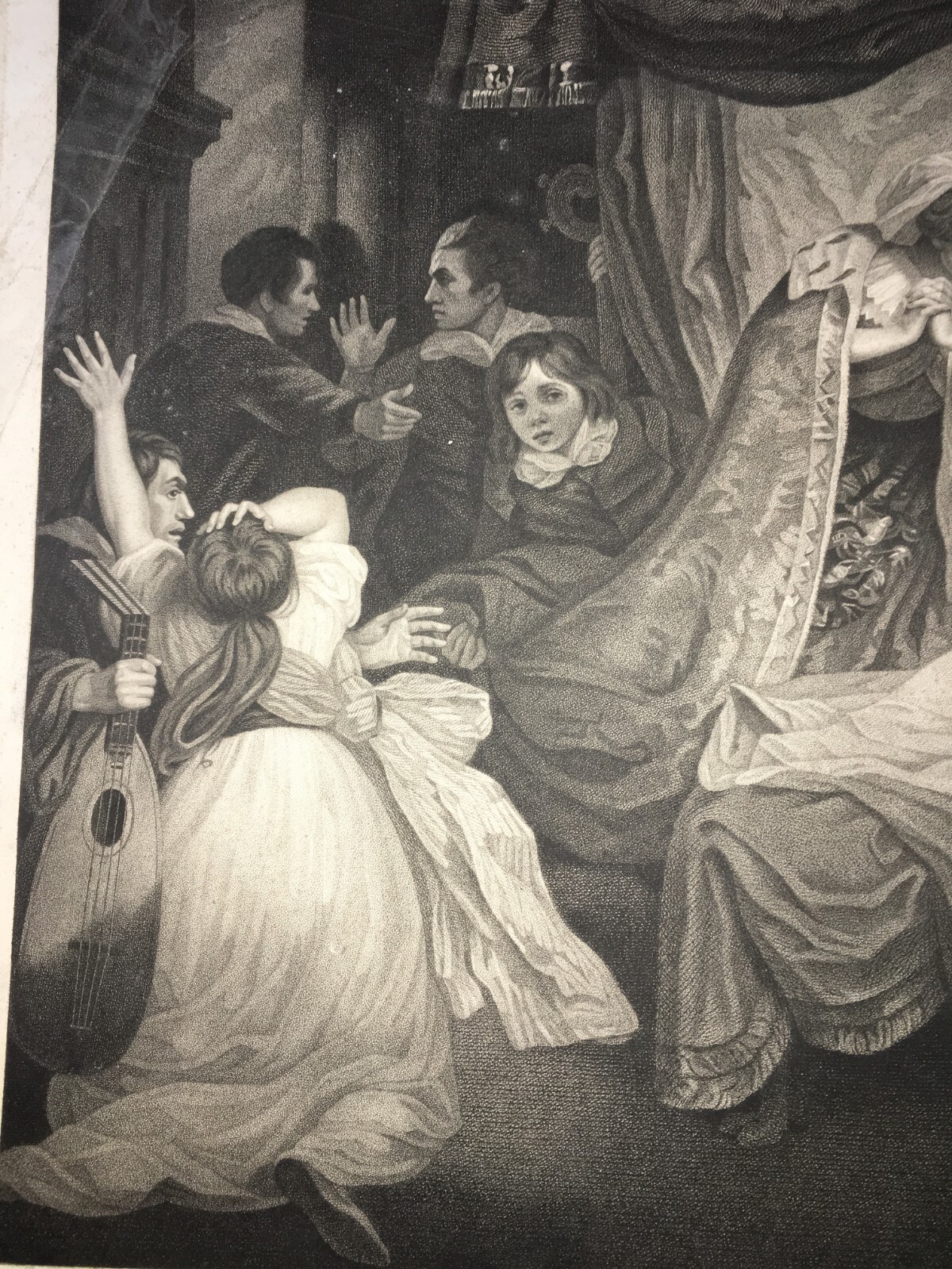 Romeo E Giulietta. Scenografica Veduta. Animata Incisione. Artisti Opie E Facius