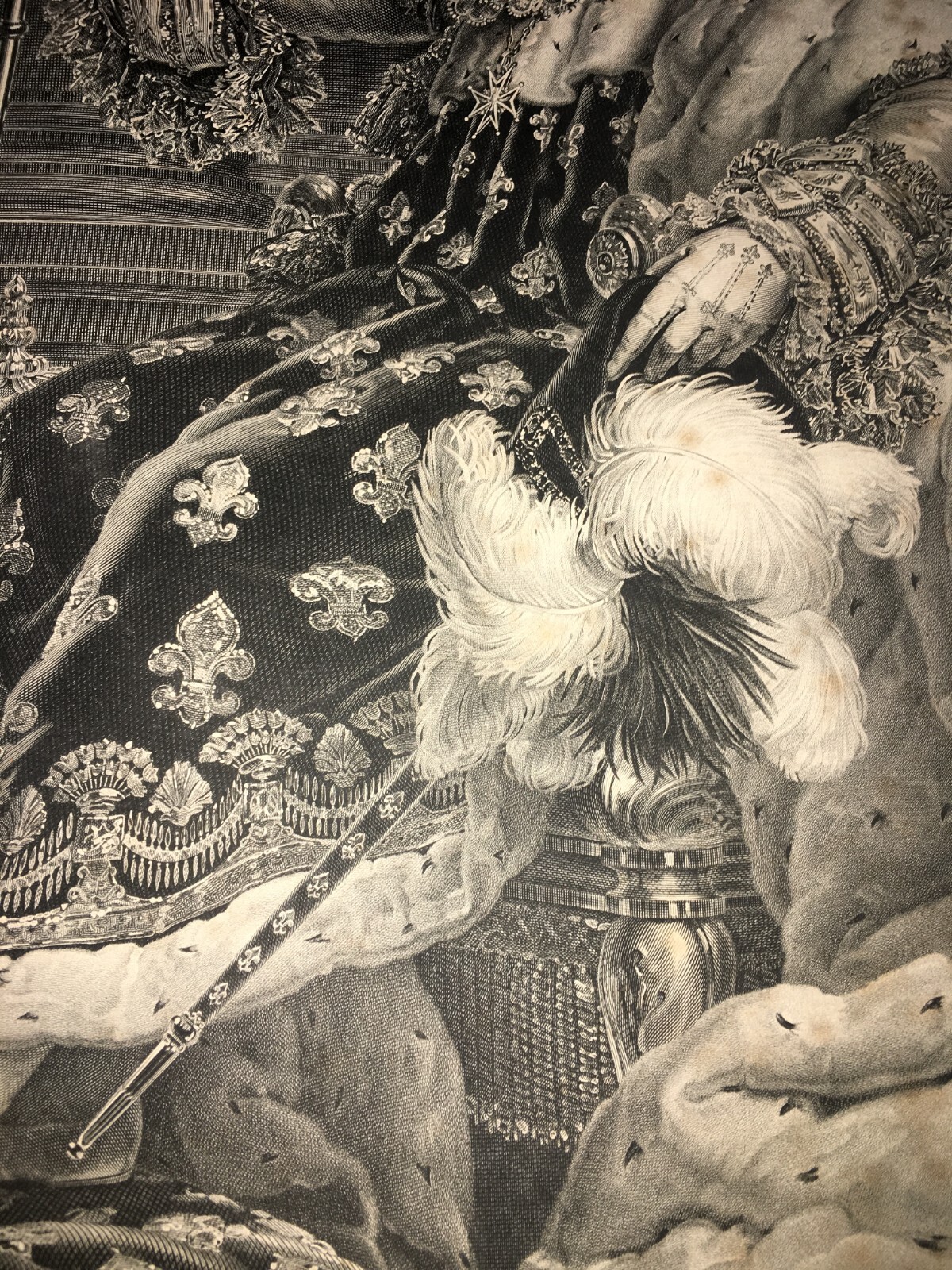 Luigi XVIII: Ritratto Reale Inciso Da Massard (da Gérard), 1819