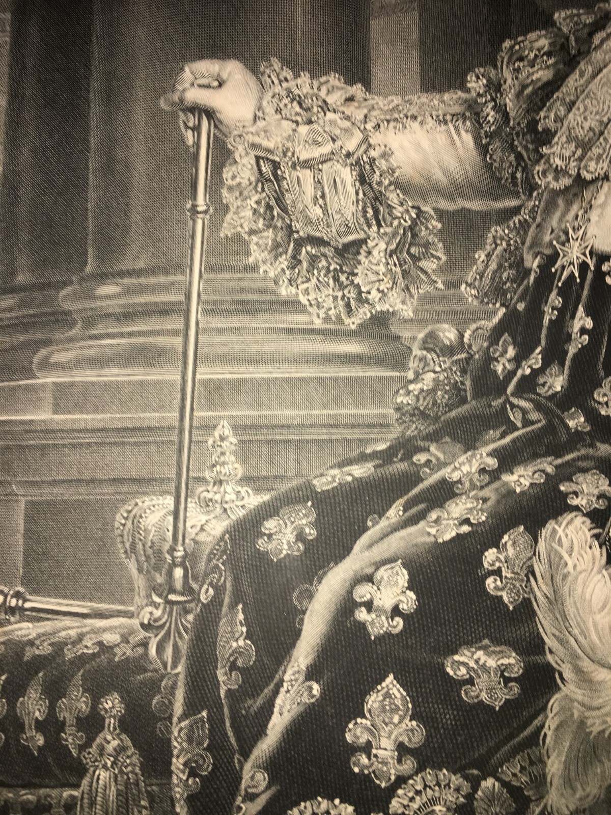 Luigi XVIII: Ritratto Reale Inciso Da Massard (da Gérard), 1819