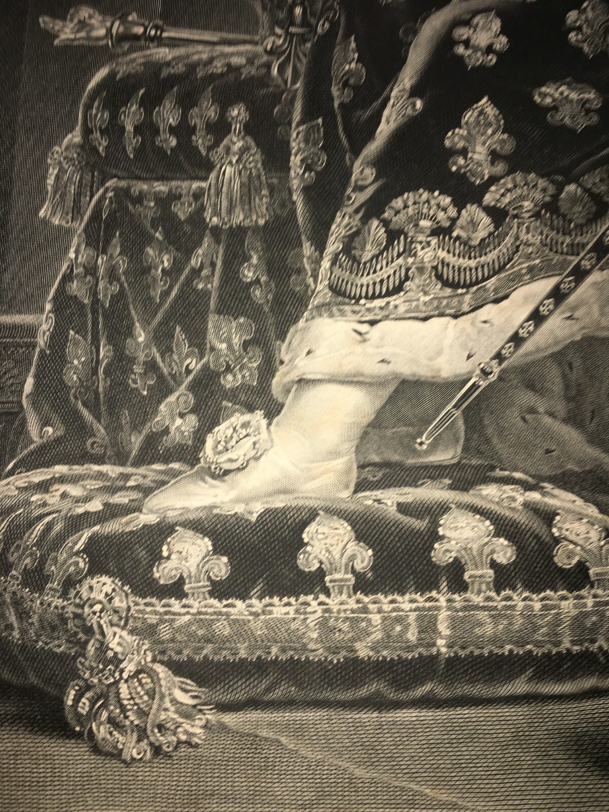 Luigi XVIII: Ritratto Reale Inciso Da Massard (da Gérard), 1819