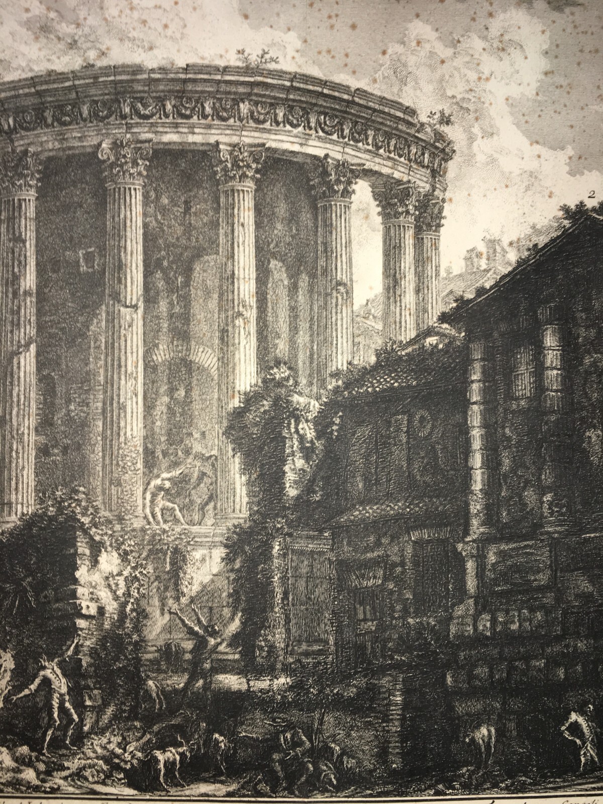 Tivoli, Veduta Del Tempio Della Sibilla. Incisione Di Giovanni Battista Piranesi
