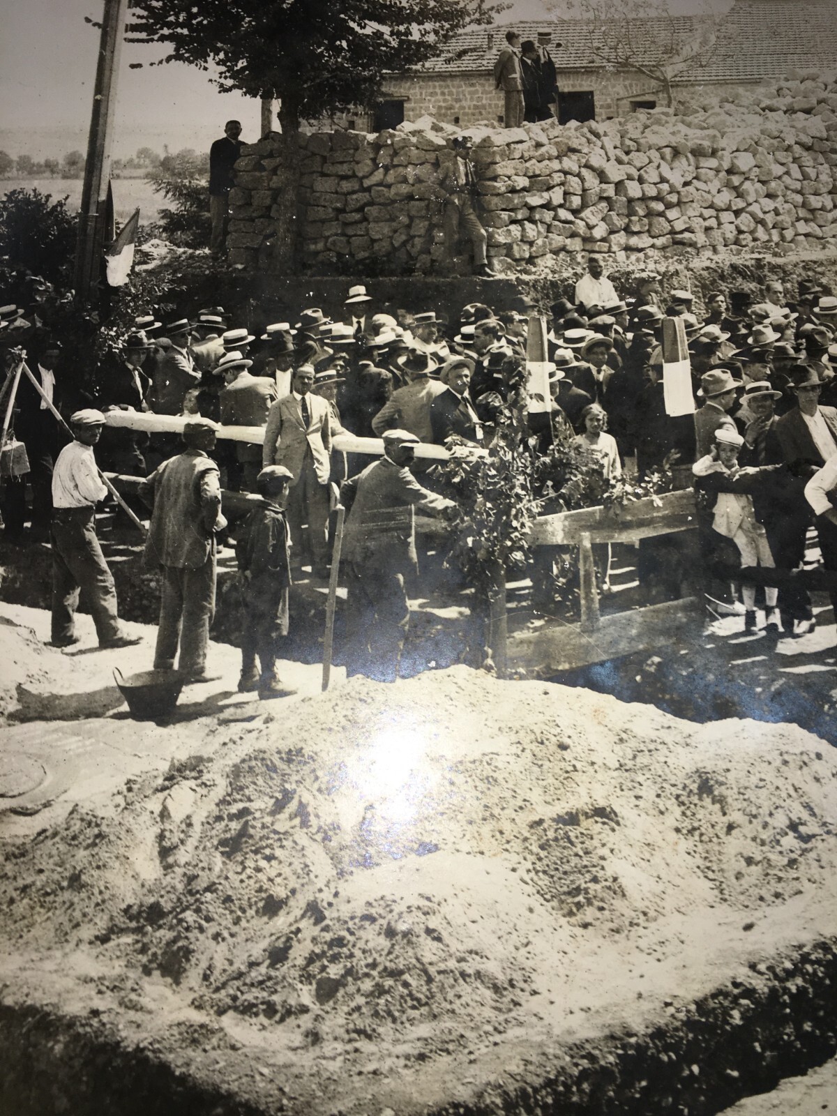 Ingegneria, Edilizia, Grande Animata Veduta: Fotografia Originale Di Intorcia (Fascismo)