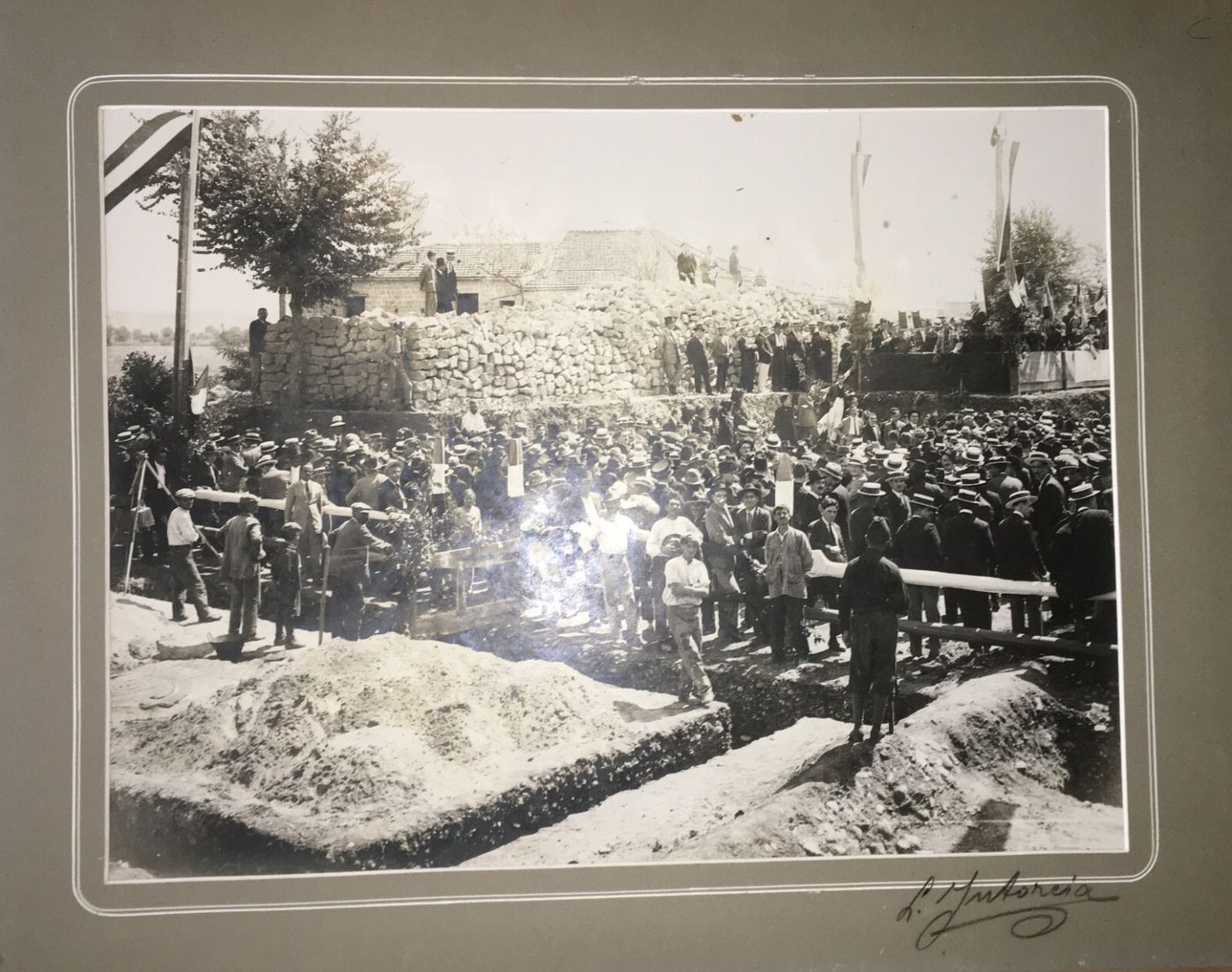 Ingegneria, Edilizia, Grande Animata Veduta: Fotografia Originale Di Intorcia (Fascismo)