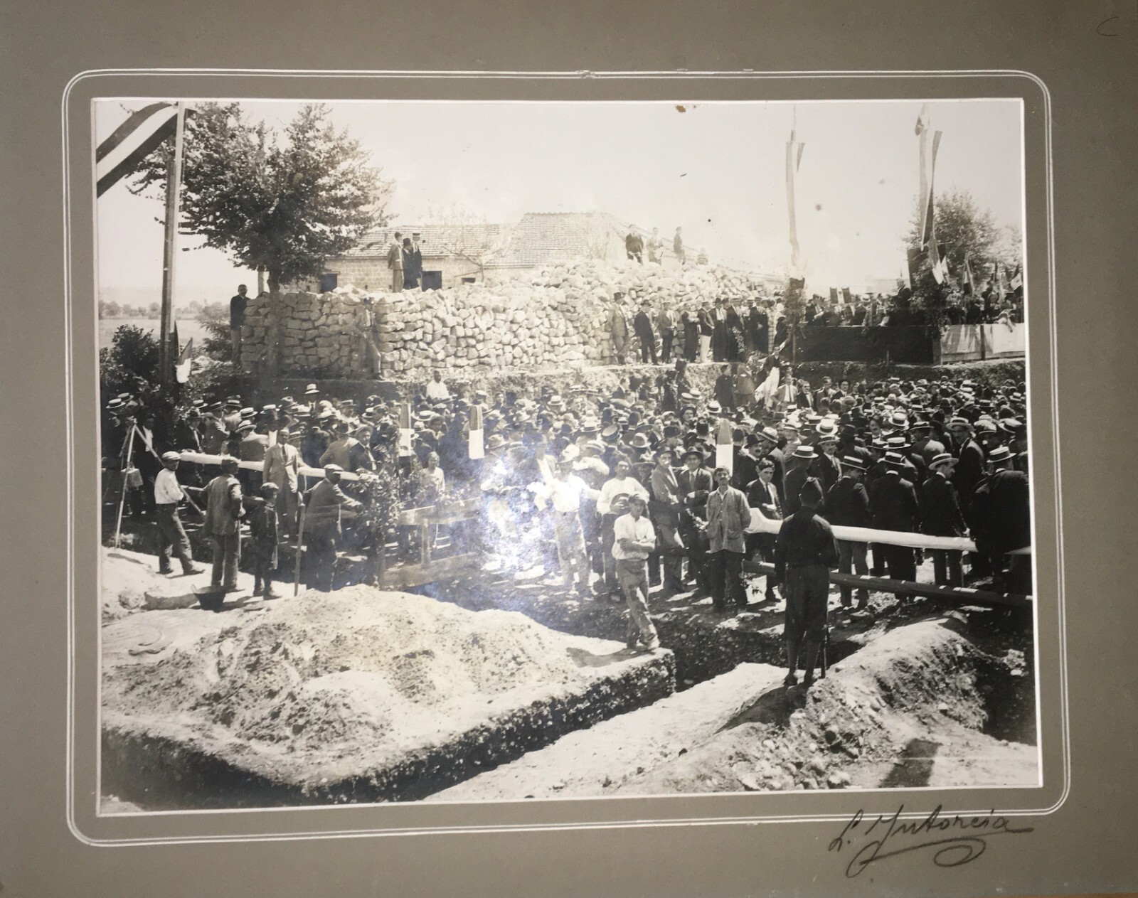 Ingegneria, Edilizia, Grande Animata Veduta: Fotografia Originale Di Intorcia (Fascismo)