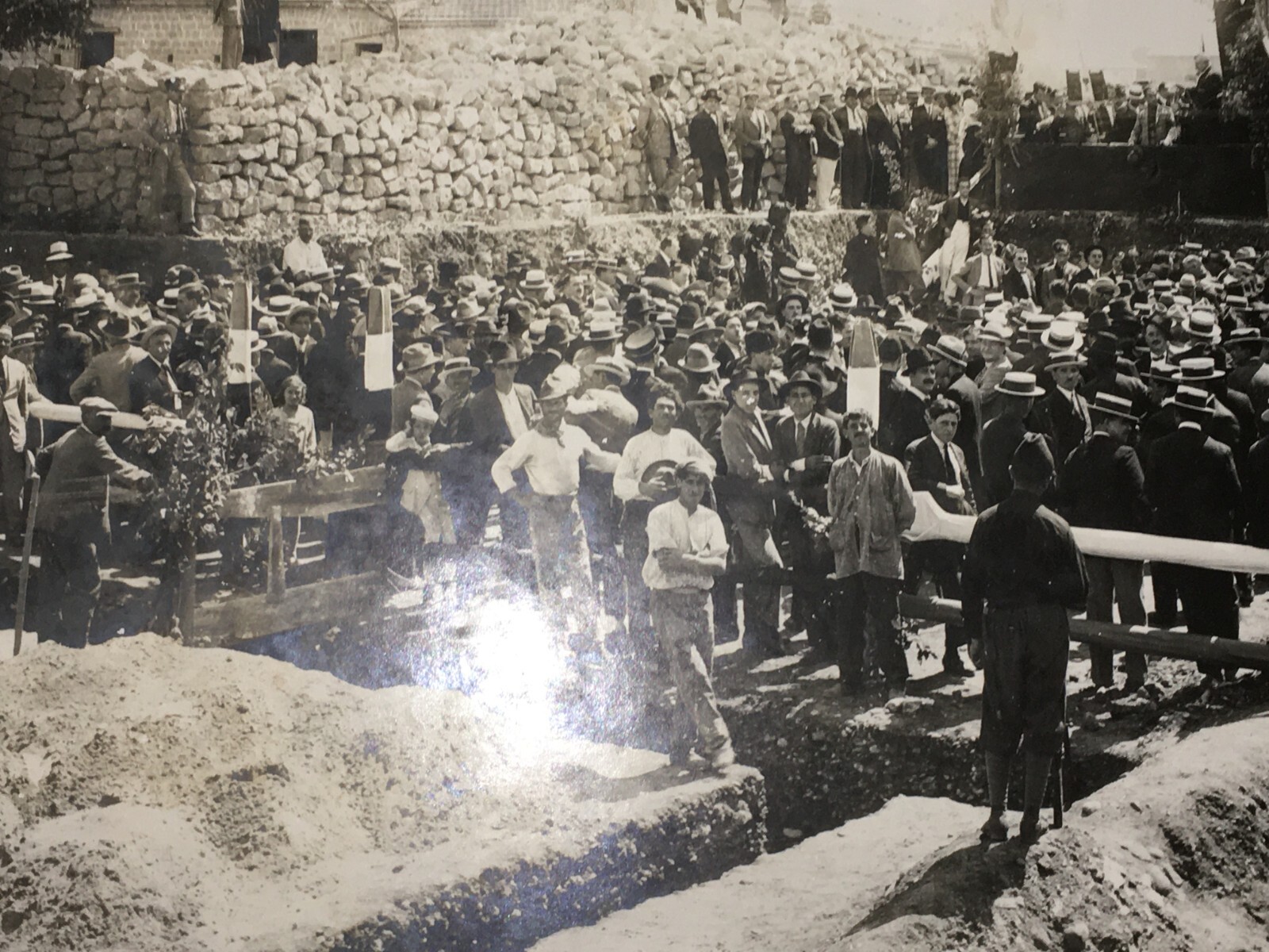 Ingegneria, Edilizia, Grande Animata Veduta: Fotografia Originale Di Intorcia (Fascismo)