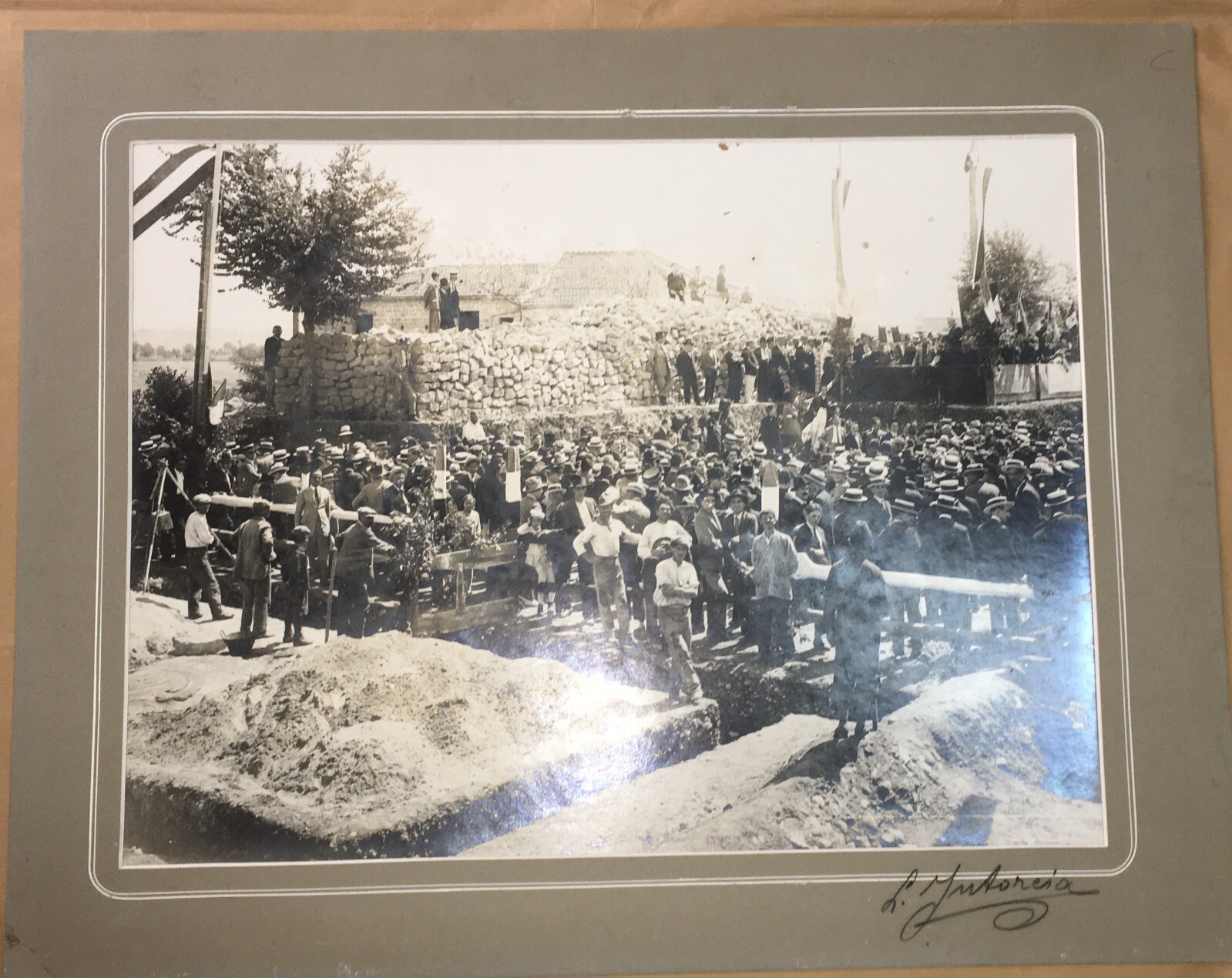 Ingegneria, Edilizia, Grande Animata Veduta: Fotografia Originale Di Intorcia (Fascismo)