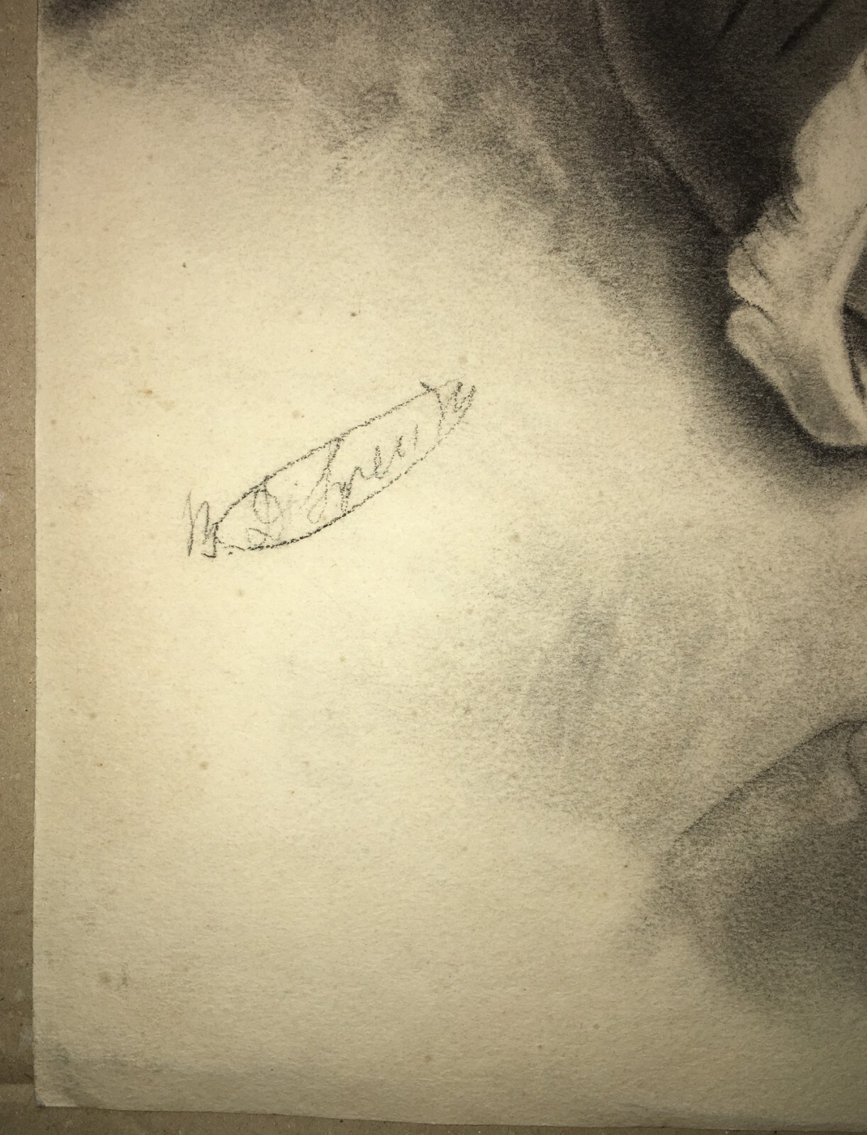 Pastorella Con Agnello, Scena Bucolica, Disegno Tecnica Mista, Primo '900