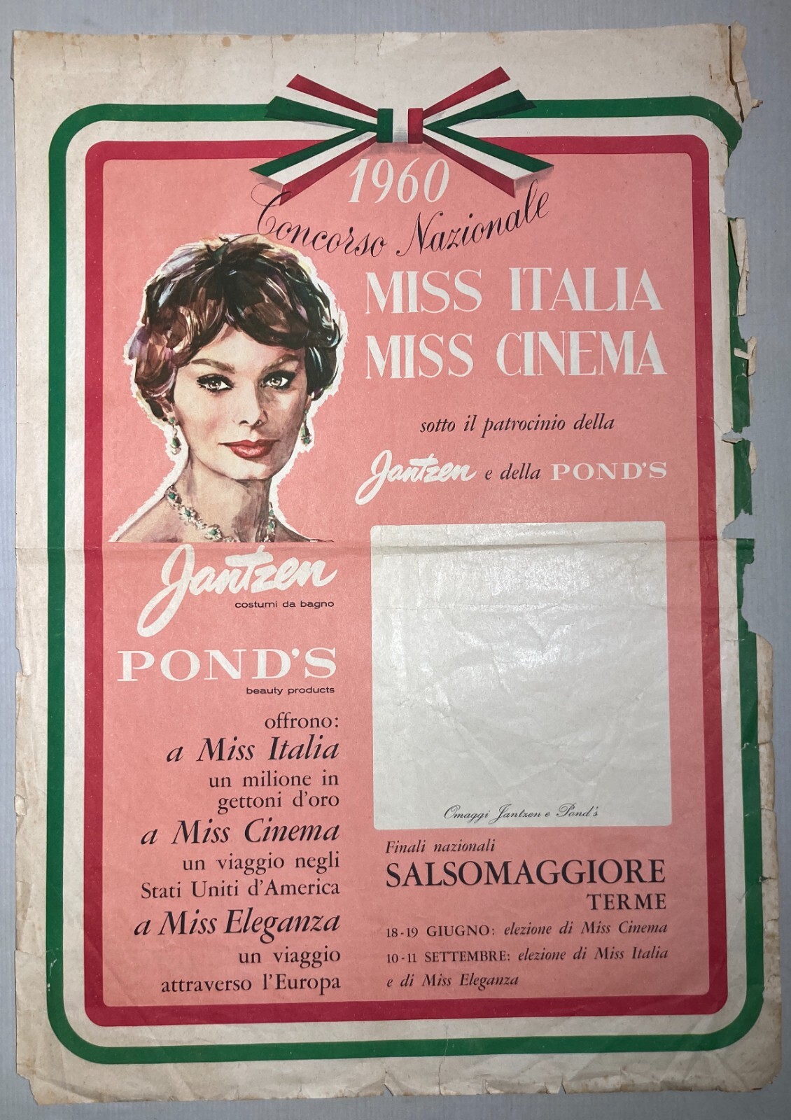 Cinema, Concorso Miss Italia, Jantzen, Pond'S, Salsomaggiore, Pubblicitaria, 1960