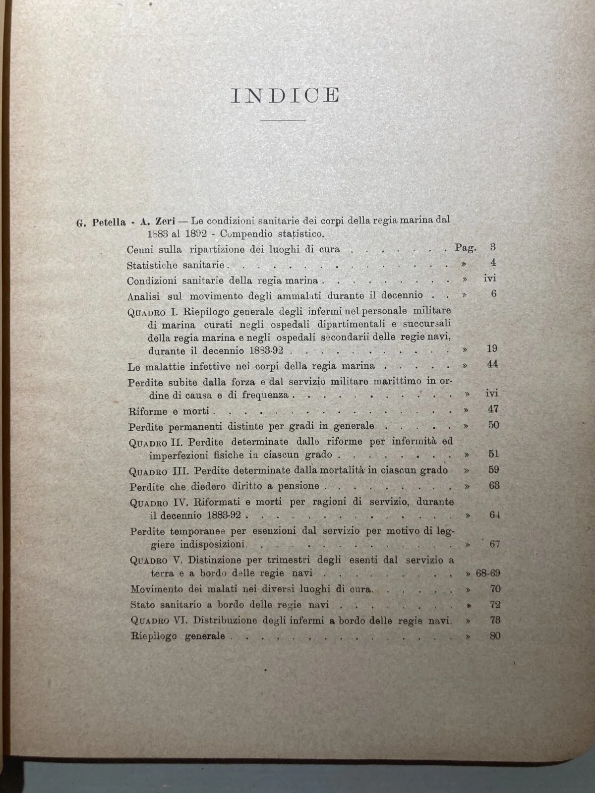 The Navy and the Naval Academy: A Decade of Health Statistics (1883-1892) - 1894