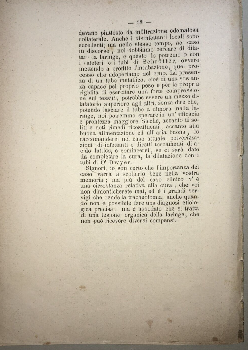 Medicina, Otorinolaringoiatria: Lupus Della Laringe. Massei, Corbi. Napoli, 1890