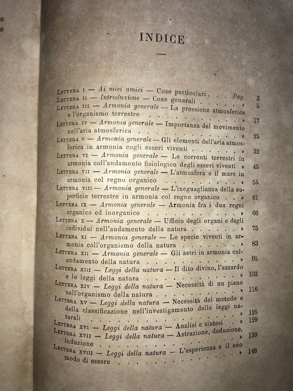 Lettere Cosmologiche Michele Giordano 1872