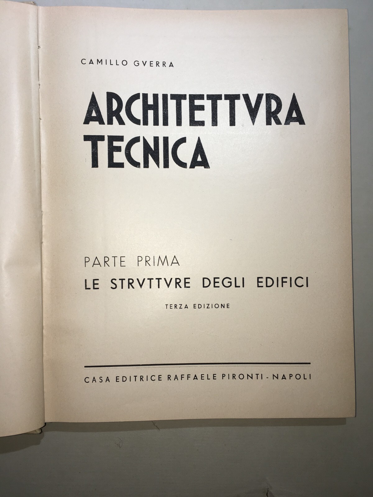 Ingegneria, Architettura Tecnica, Edilizia: Edifici E Pietre   Napoli   Camillo Guerra