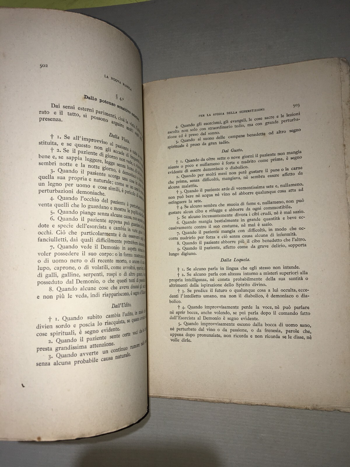 La Nuova Parola: Rivista Culturale   Superstizione, Esorcisti   Bozzano, Capuana