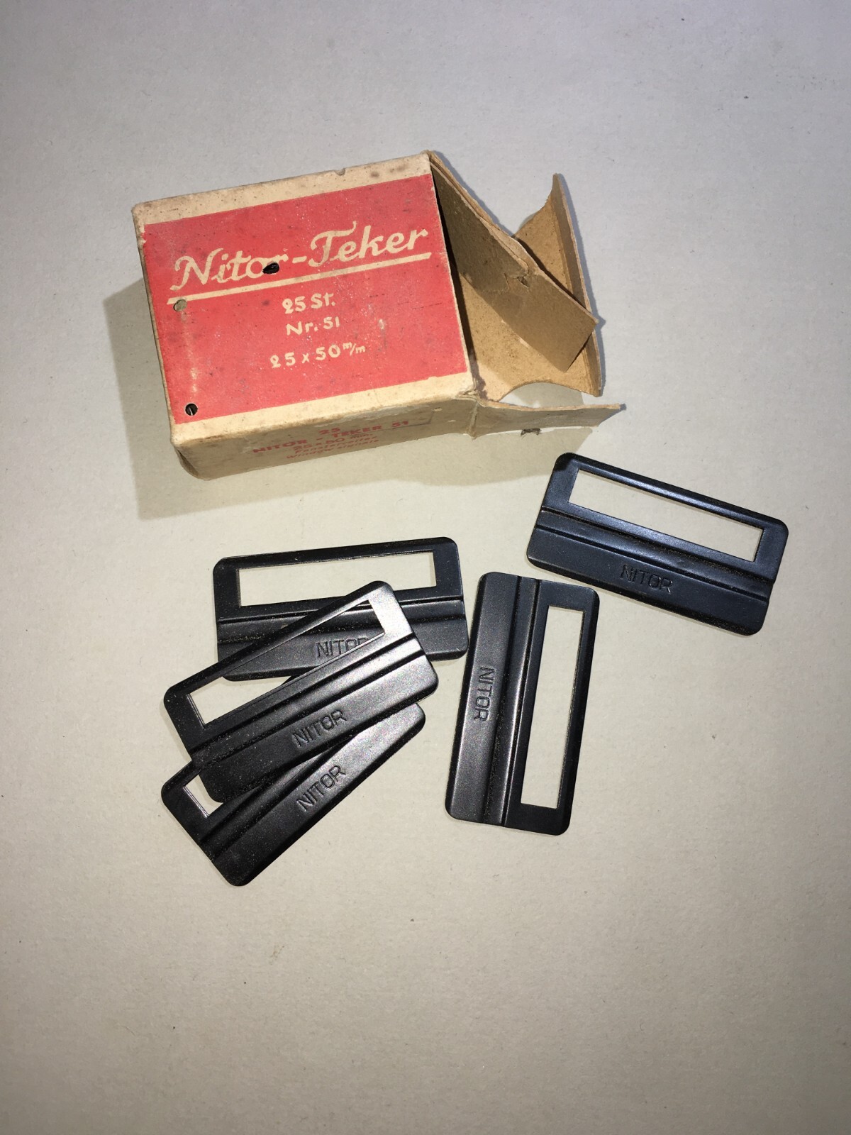 Pubblicitaria Da Collezione: Materiale Per Ufficio Nitor Teker (vecchio Astuccio)