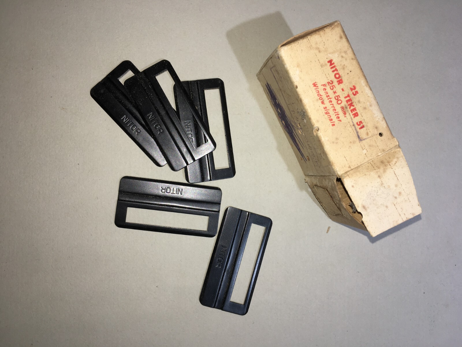 Pubblicitaria Da Collezione: Materiale Per Ufficio Nitor Teker (vecchio Astuccio)