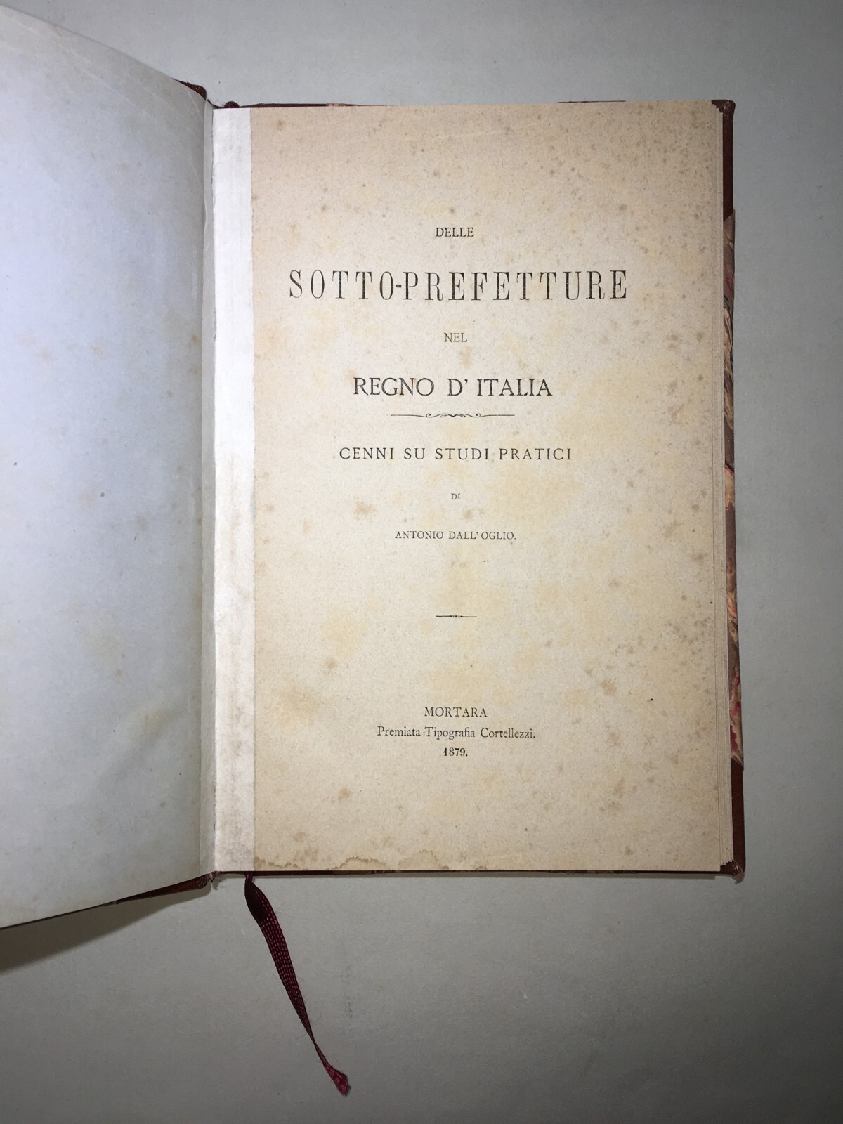 Sottoprefetture, Giurisdizione E Regno d'Italia: Elenco Dei Circondari